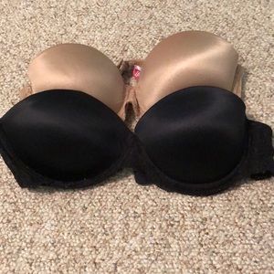 Strapless Victoria secret bras